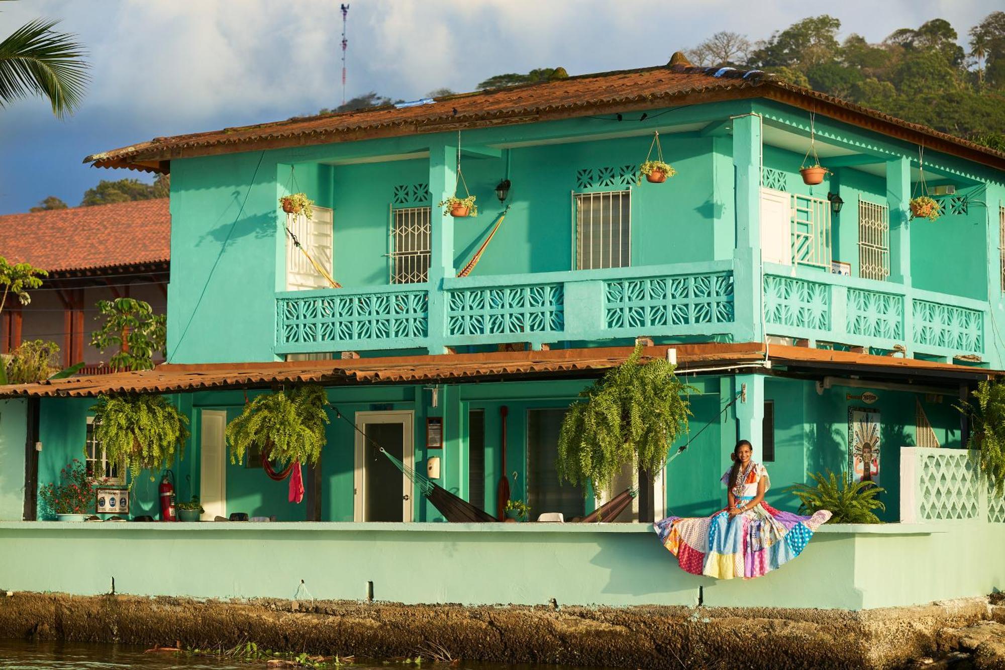 Casa Congo & Casa Rayo Verde - Restaurante - Galeria De Arte ポルトベロ エクステリア 写真